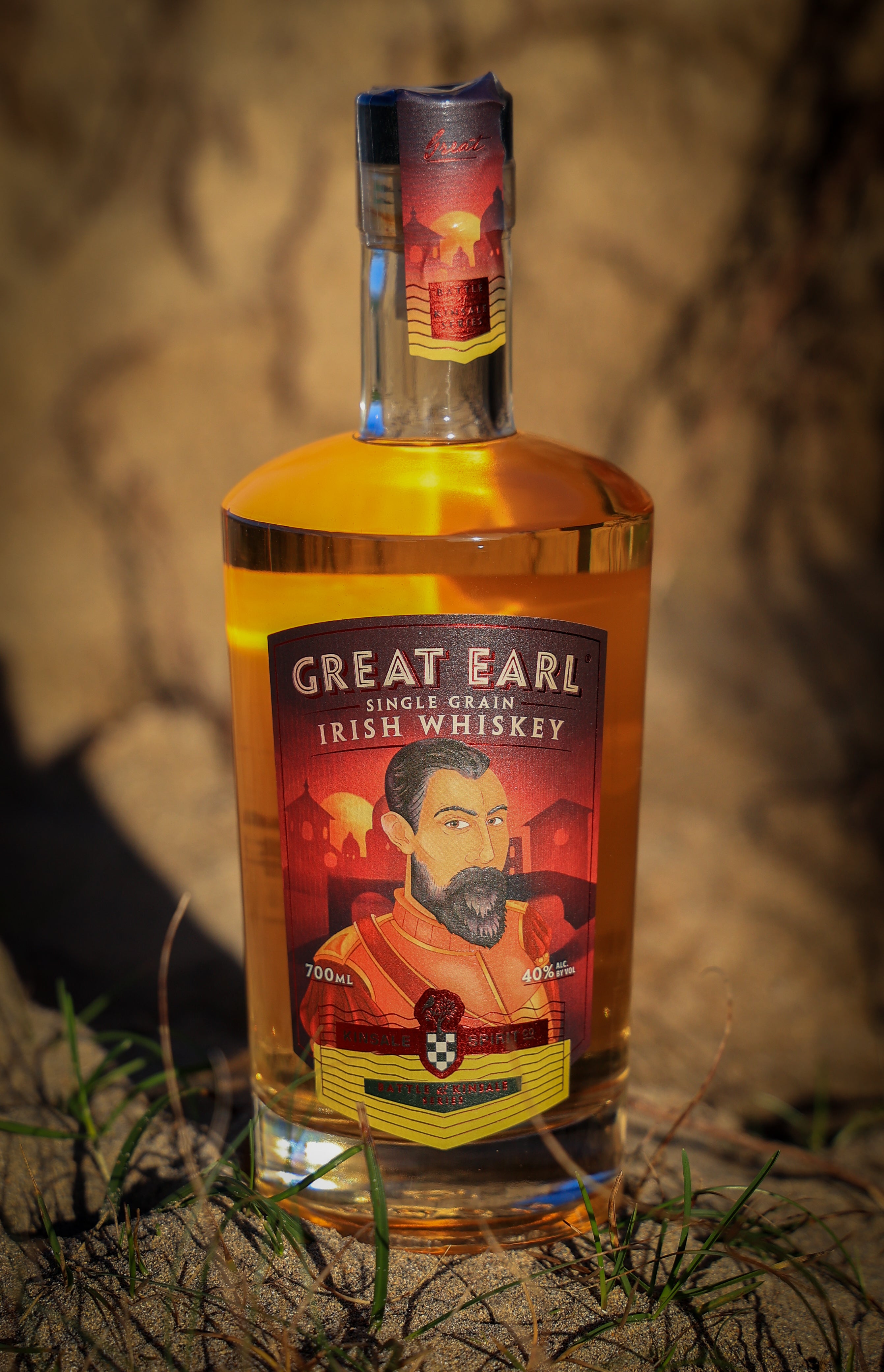 ONLINE PRICE $39.99 (usually $45.00) Great Earl Single Grain Irish Whiskey 750ml/75cl