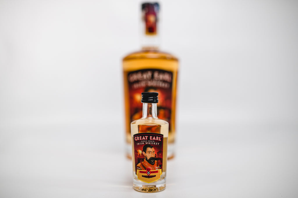 Great Earl Single Grain Irish Whiskey 50ml/5cl – Please note size: 50ml